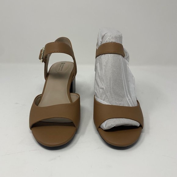 Giani Bernini Townsonn 10011879100 Pumps Women's 7.5 M Cognac Block Heel S0627 - Picture 2 of 11